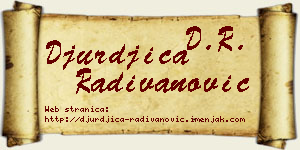Đurđica Radivanović vizit kartica